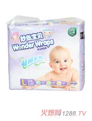 妙然寶貝超級柔爽紙尿褲L