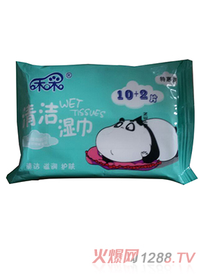 禾采清潔濕巾12片特惠裝（藍(lán)色）