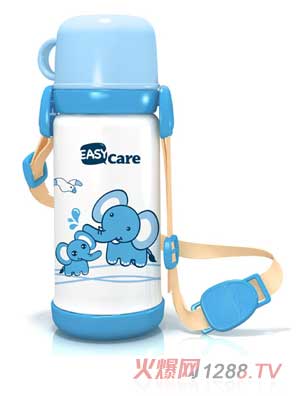 伊斯卡爾420ml保溫水壺（藍(lán)）