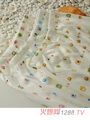 金色小魚(yú)麻塞爾纖維單面小魚(yú)單條褲