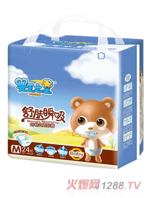 嬰王之星舒膚瞬吸紙尿褲M