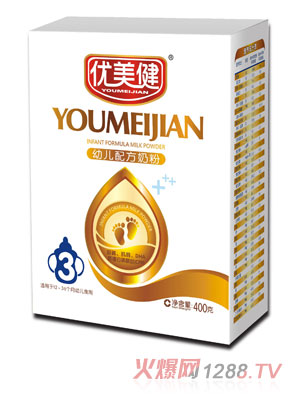 優(yōu)美健普裝幼兒配方盒裝3段