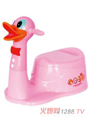 陽(yáng)光兔嬰兒動(dòng)物座便器粉色