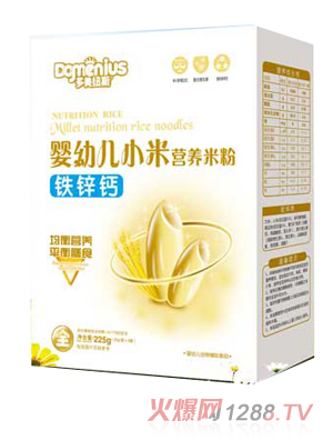 多美紐斯鐵鋅鈣嬰幼兒小米營養(yǎng)米粉盒裝