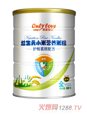 唯愛(ài)寶貝益生元小米營(yíng)養(yǎng)米粉護(hù)暢葛根配方罐裝