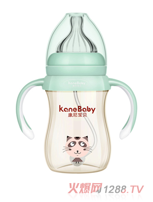 康尼寶貝PPSU奶瓶8193-綠色