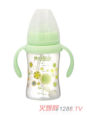 緣分寶貝PPSU奶瓶3002綠色
