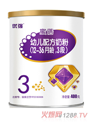 圣元優(yōu)強蜜蓓幼兒配方奶粉（12-36月齡，3段）400g