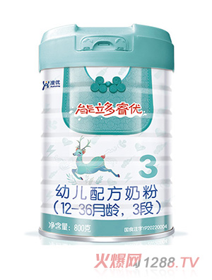 澳優(yōu)能立多睿優(yōu)幼兒配方奶粉（12-36月齡，3段）