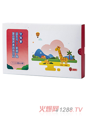 優(yōu)高素™益生元-γ-氨基丁酸復(fù)合營(yíng)養(yǎng)素固體飲料（草莓味）