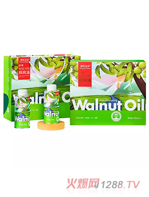 核心為你臻愛特級冷榨核桃油250mlx2瓶禮盒裝