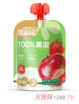 果蔬妃100%果泥 草莓蘋果味
