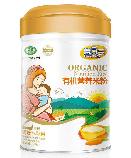 慧因?qū)毢}卜蘋(píng)果2段有機(jī)營(yíng)養(yǎng)米粉