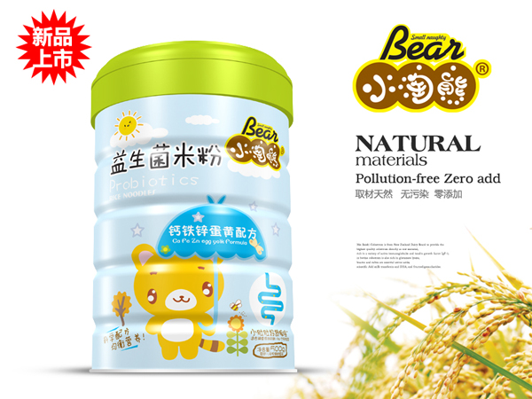 小淘熊鈣鐵鋅蛋黃益生菌米粉a