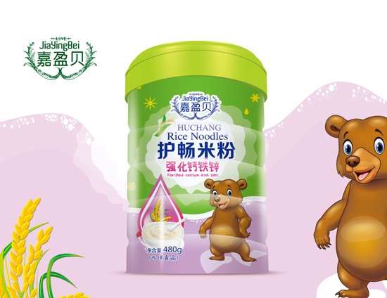 嘉盈貝強(qiáng)化鈣鐵鋅護(hù)暢米粉