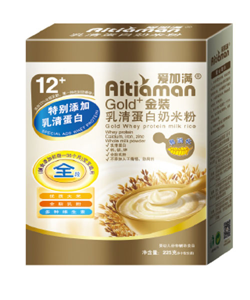 愛(ài)加滿(mǎn)乳清蛋白奶米粉盒裝