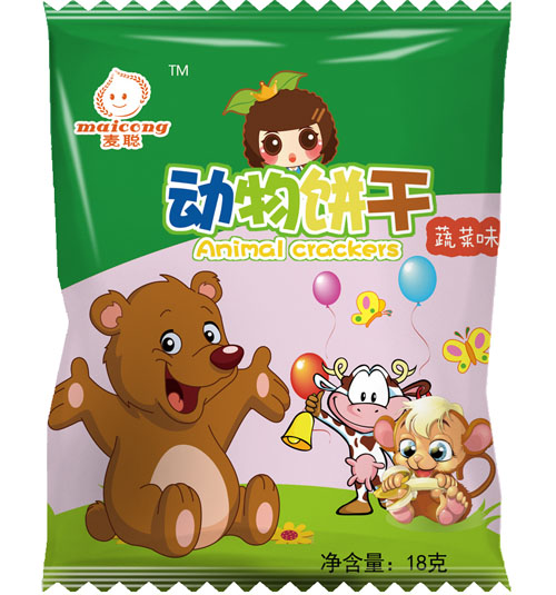 麥聰動(dòng)物餅干蔬菜味