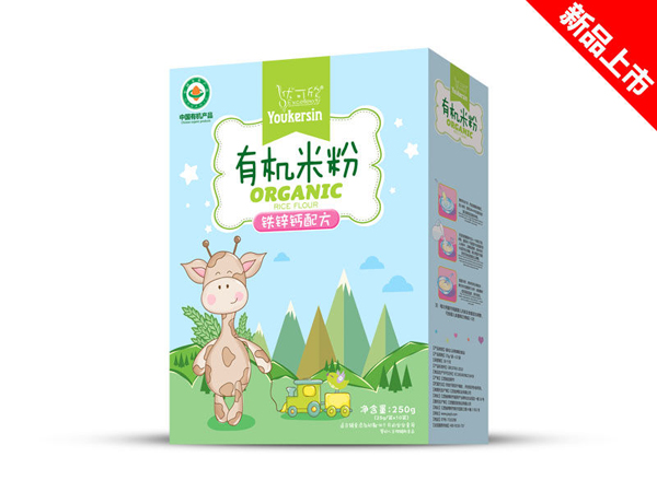 優(yōu)可欣鐵鋅鈣有機米粉盒裝