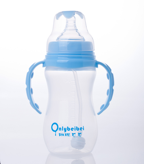唯昵貝貝寬口奶瓶270ml藍色
