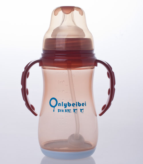 唯昵貝貝寬口抗菌感溫奶瓶300ml