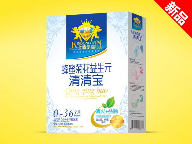 金盾愛嬰蜂蜜菊花益生元清清寶大盒