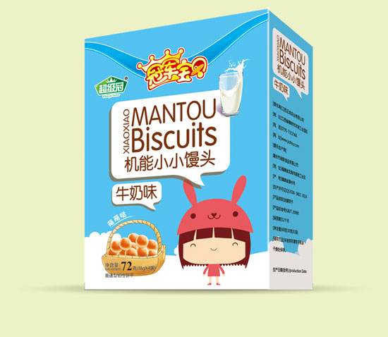 冠軍寶貝牛奶味機(jī)能小小饅頭