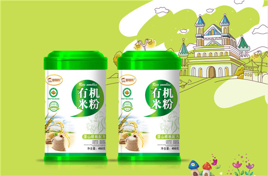 智慧熊淮山核桃有機米粉