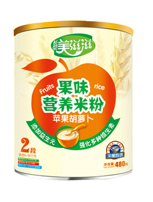 美滋滋蘋果胡蘿卜果味營(yíng)養(yǎng)米粉