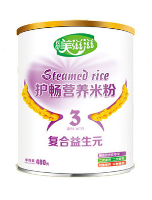 美滋滋復(fù)合益生元護暢營養(yǎng)米粉3段
